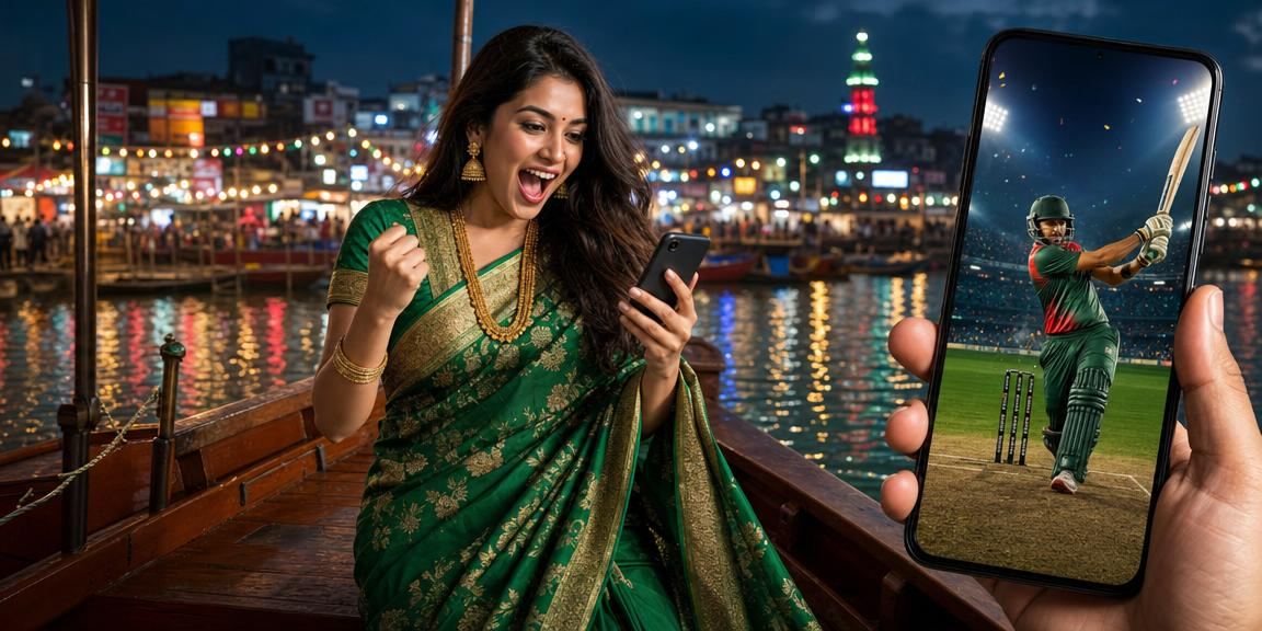 রংপুরে ক্রিকেট বেটিং এবং সিল্ক সাড়ি পরিহিত নারী